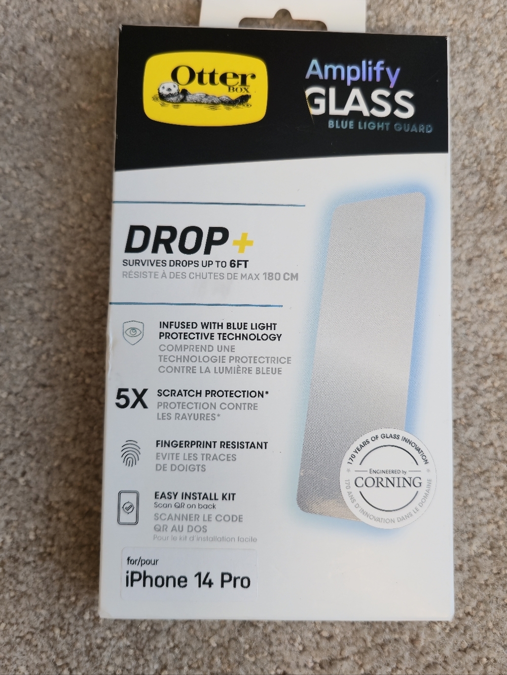 Otterbox Amplify Glass Screen Protector iPhone 14 Pro